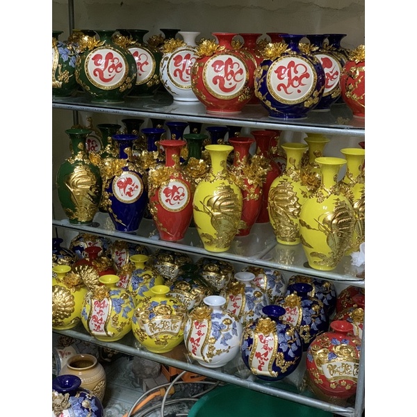 Hàng chuẩn,bình hút lộc phong thuỷ cao 21cm,27cm lọ cắm hoa bát tràng