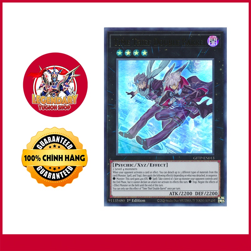 [Thẻ Bài Yugioh Chính Hãng] Time Thief Double Barrel
