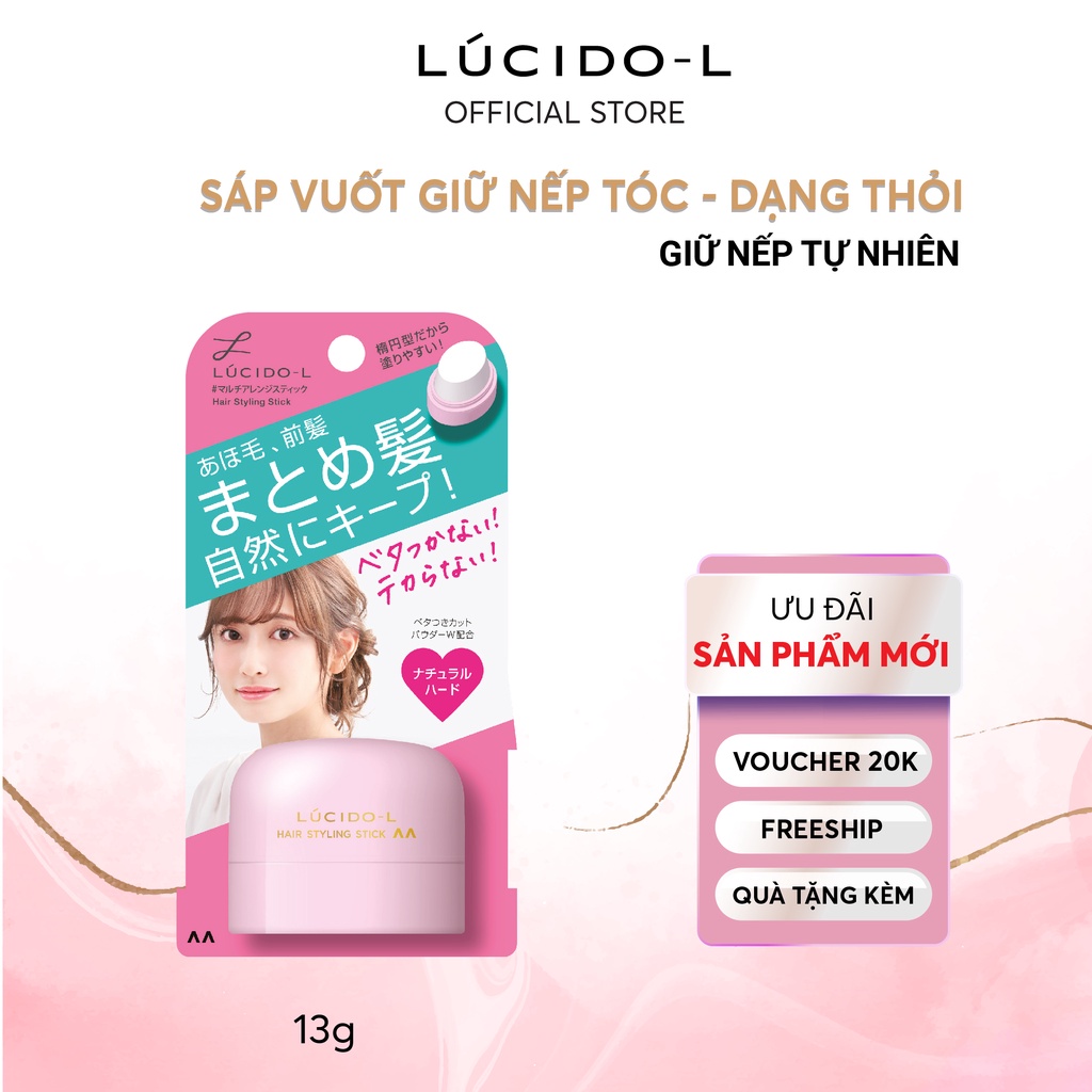 Sáp Vuốt Tóc Lucido-L Stick O Vào Nếp Tự Nhiên 13g