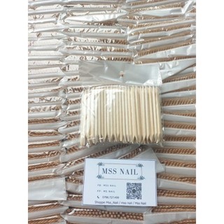 Sét 100 que gỗ, 100 que cậy móng tay, que gỗ nail