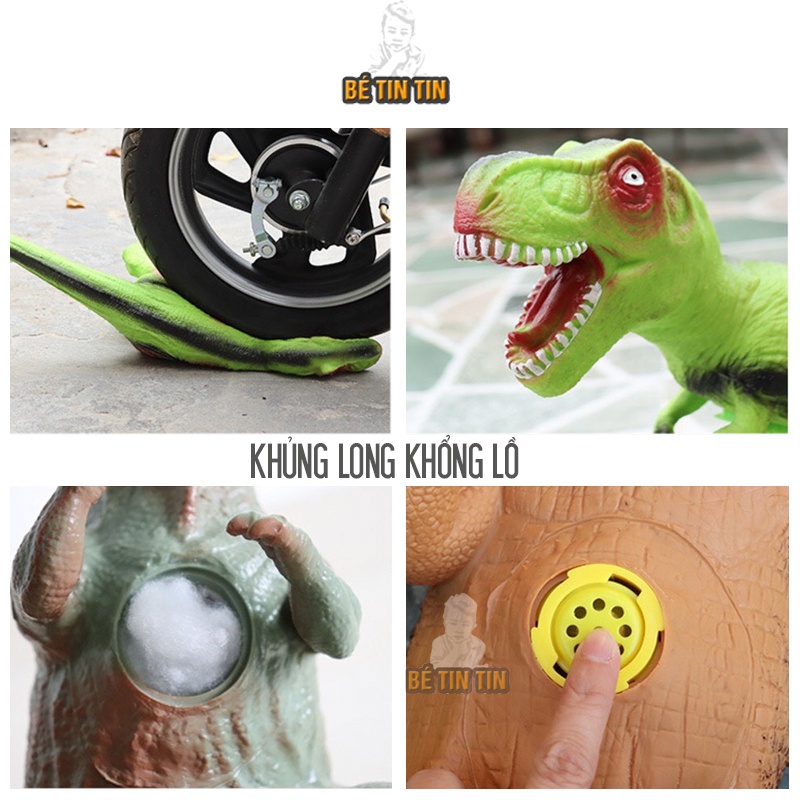 Đồ chơi khủng long mô hình cao su có nhạc cho bé - Đồ Chơi TinTin