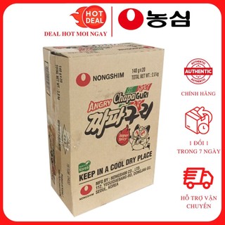 Thùng 20 gói mì Nongshim Chapaguri Ram-don Super Spicy siêu cay 140g - Mì ăn liền chính hãng Hàn Quốc