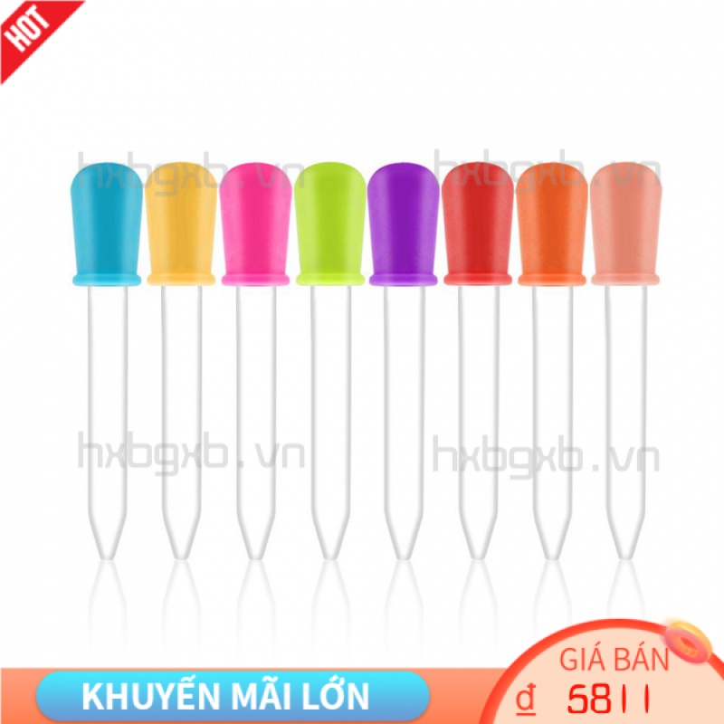 Ống Nhỏ Giọt Đựng Thức Ăn Cho Bé Màu Sắc Ngẫu Nhiên