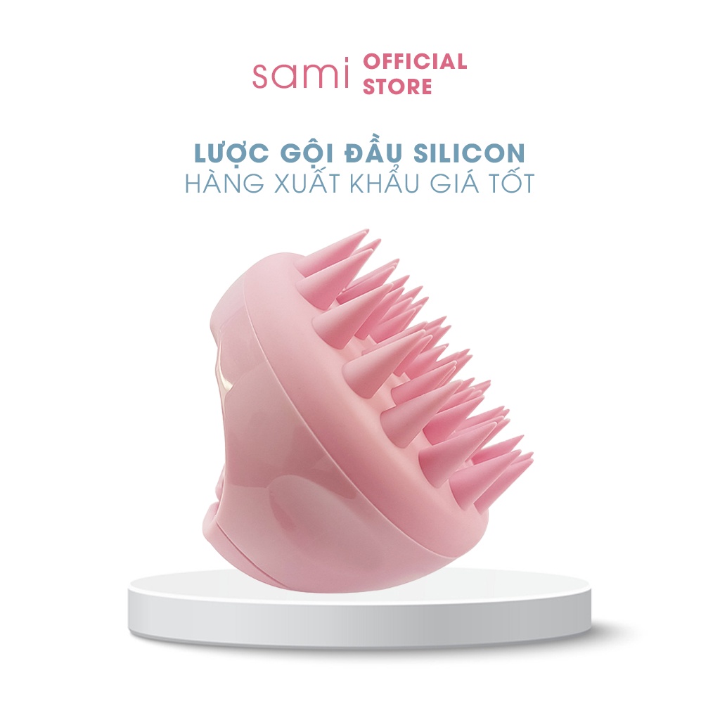 Lược gội đầu silicon massage da đầu, giảm gàu, gãi ngứa SAMI STORE