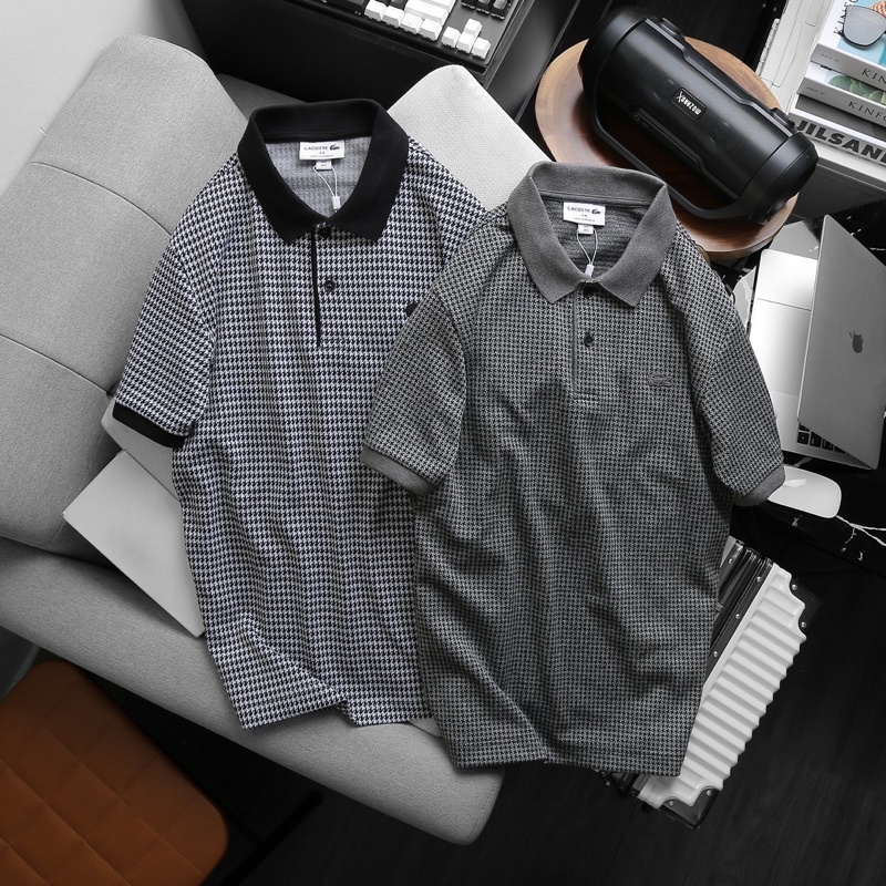 Áo Polo cá sấu monogram