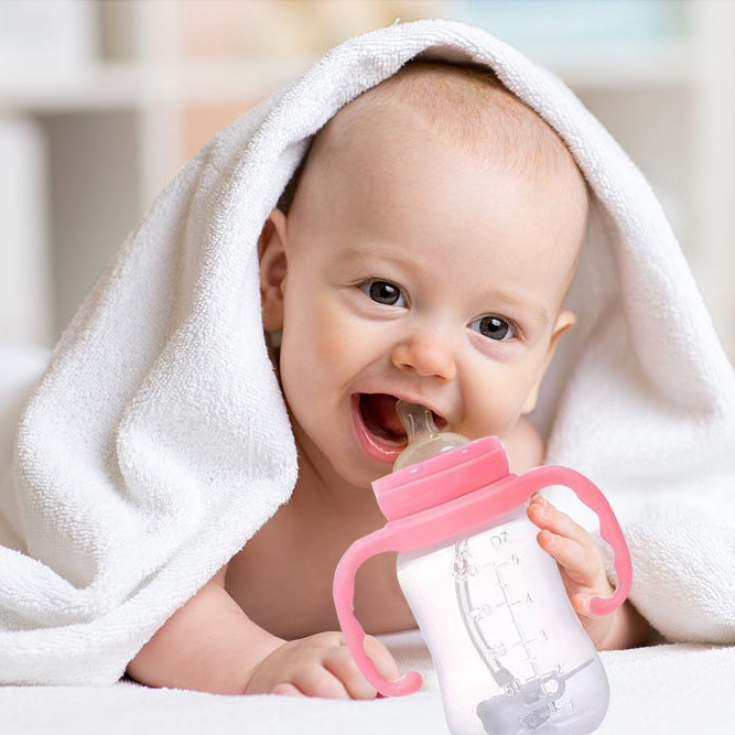Baby/Baby Feeding Bottle/Xử lý chai chống ngã