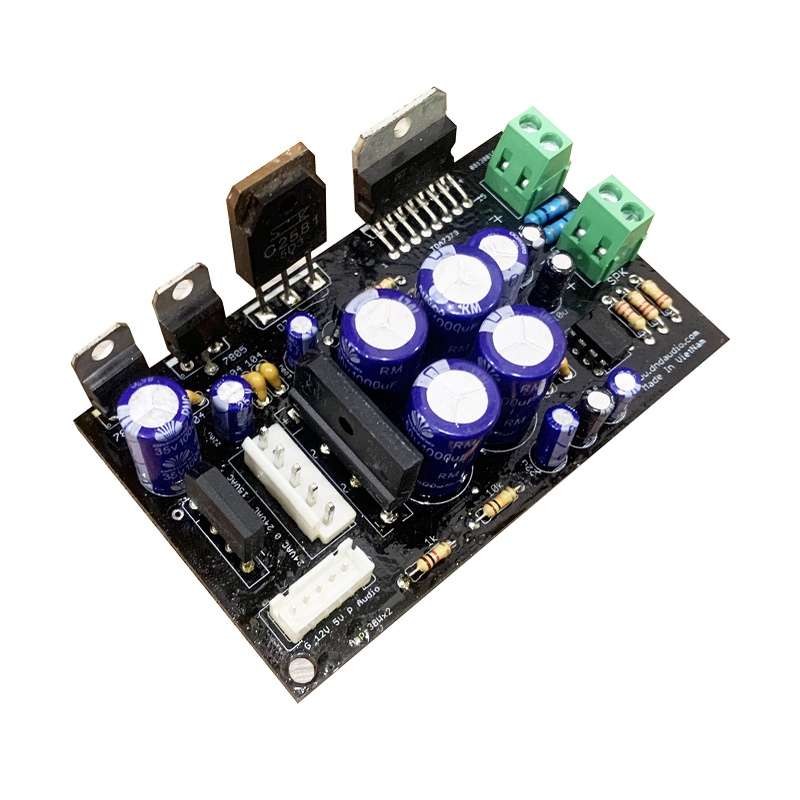 Bo mạch công suất FM TDA7379 dùng nguồn 15V DC hoặc AC