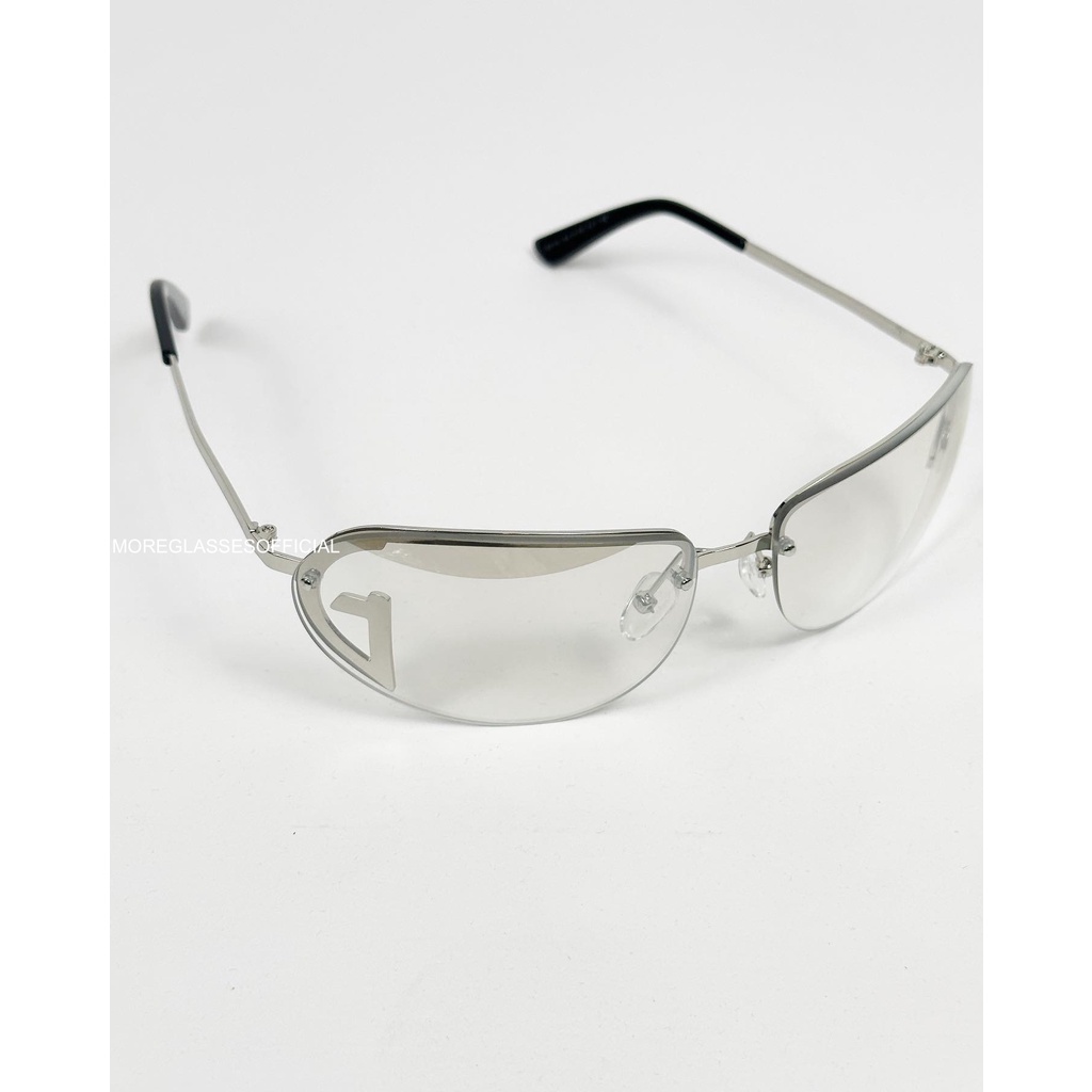 Kính mát có sẵn MOREGLASSES phong cách thời trang nam nữ Y2K Punk 2023 tròng kính chống UV 400 ảnh thật