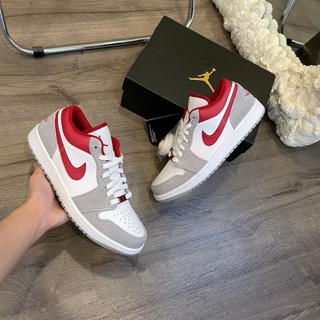 GIÀY JD1 LOW GREY RED XÁM DA LỘN SC [ FULL BOX + FREE SHIP ]
