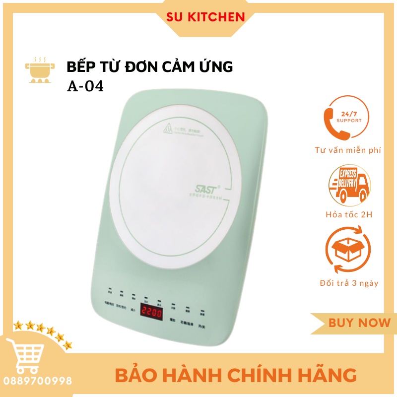 bếp điện từ đơn cảm ứng SAST thông minh đa chức năng - bếp từ gia đình nhỏ gọn (kèm ảnh thật) tiết kiệm điện