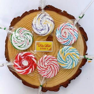 10  chiếc kẹo mút cầu vồng thơm ngon, vị hoa quả size  4cm