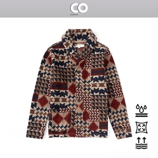  Áo khoác cardigan Lev!'s hoa văn Aztec chất liệu giữ ấm tốt - Nâu nhạt