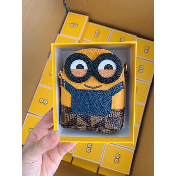 Túi đeo chéo mini hình thỏ , minion siêu đáng yêu kèm hộp siêu cưng