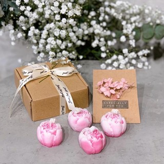 [SET QUÀ TẶNG] NẾN THƠM HÌNH HOA