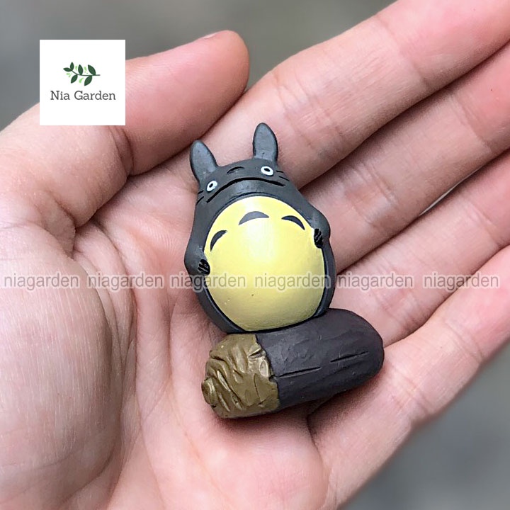 Tiểu cảnh Totoro trang trí chậu cây sen đá xương rồng mô hình nhân vật hoạt hình Anime terrarium mini Nia Garden N5