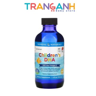 Siro bổ sung DHA Nordic Naturals Children's DHA 530mg giúp phát triển trí não, sáng mắt cho bé