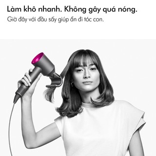 Combo Máy sấy tóc Dyson SuperSonic™ HD08 (Fu/Nk) và Lược Paddle