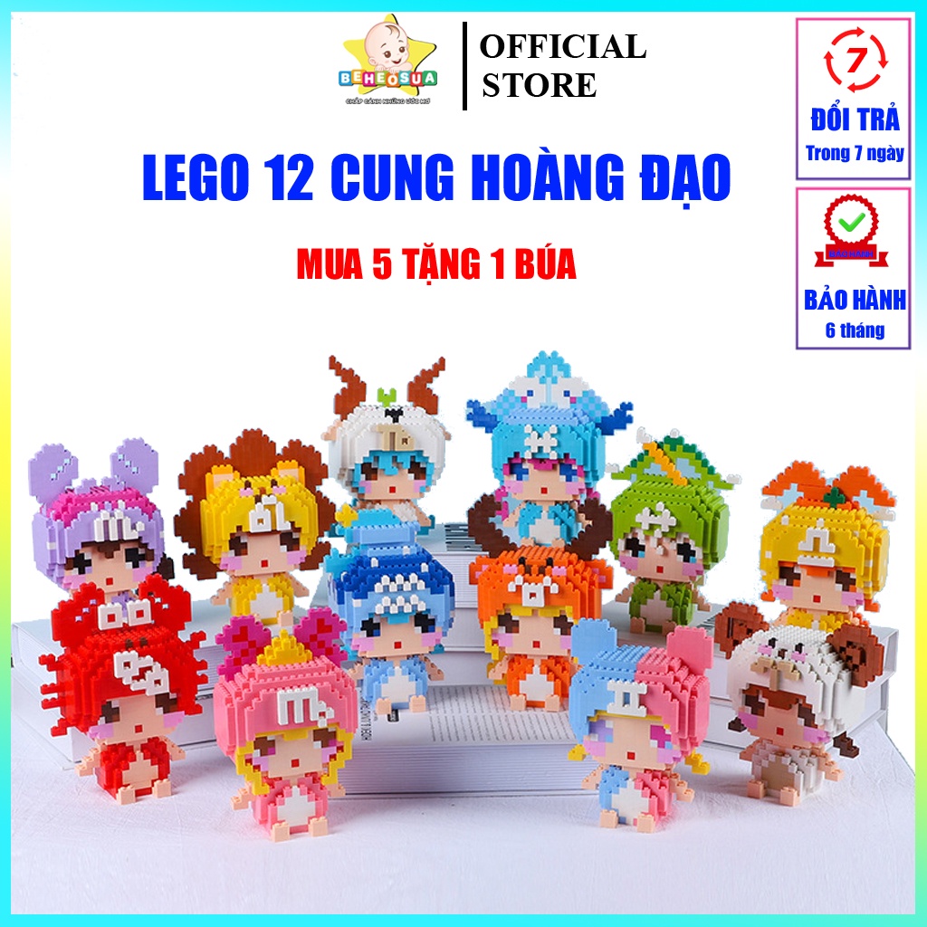 Bộ ghép hình 12 Cung Hoàng Đạo Mô Hình Lắp Ráp 12 Cung Hoàng Đạo Mô Hình Lắp Ráp Mini