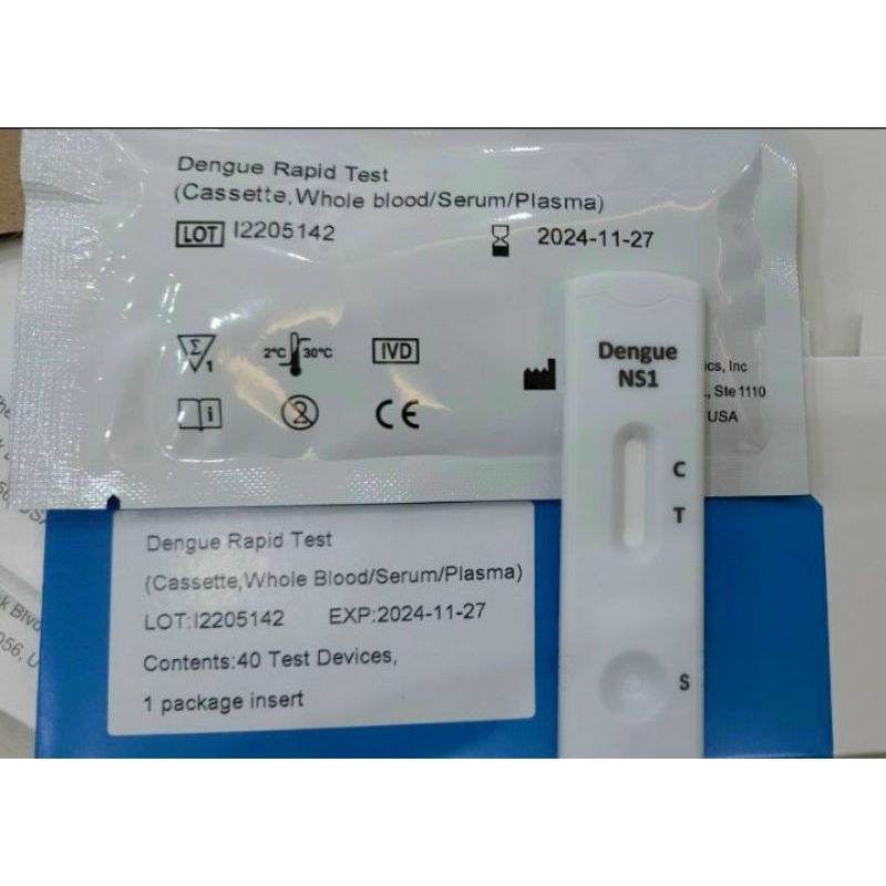 Que thử test nhanh Sốt Xuất Huyết Dengue phát hiện Kháng Nguyên NS1Ag