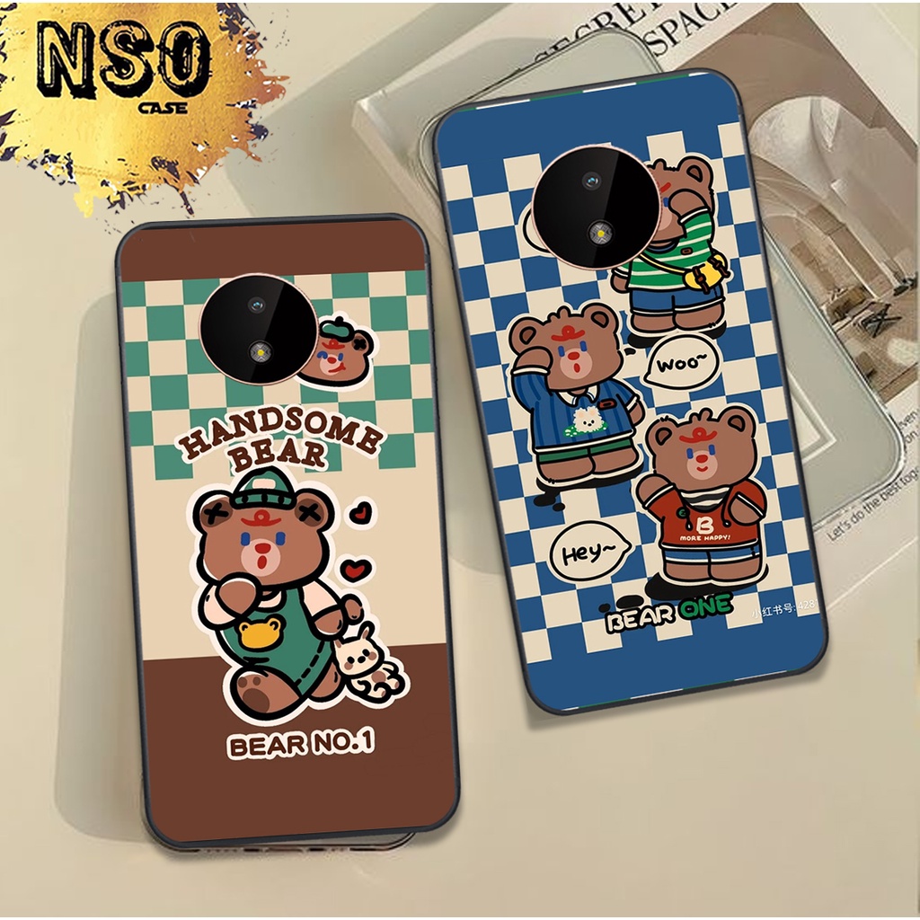Ốp Nokia G20 - G21 In Hình Họa Tiết Ca Rô Gấu Siêu Cute Dễ Thương Đẹp Hot Trend 2023