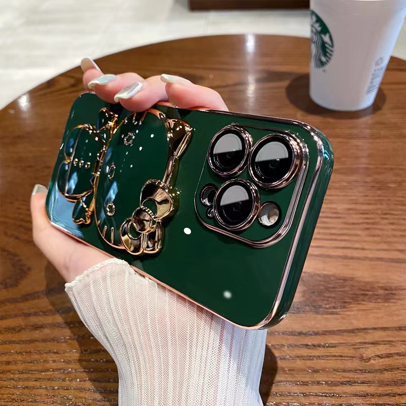 Ốp iPhone 14 13 12 11 Pro max 14 plus case ốp lưng iphone 14 13 12 11 promax Có Giá Đỡ Kiểu Gương Sang Trọng Cho Ốp Điện Thoại iP 11 12 13 14 Pro max 14 plus