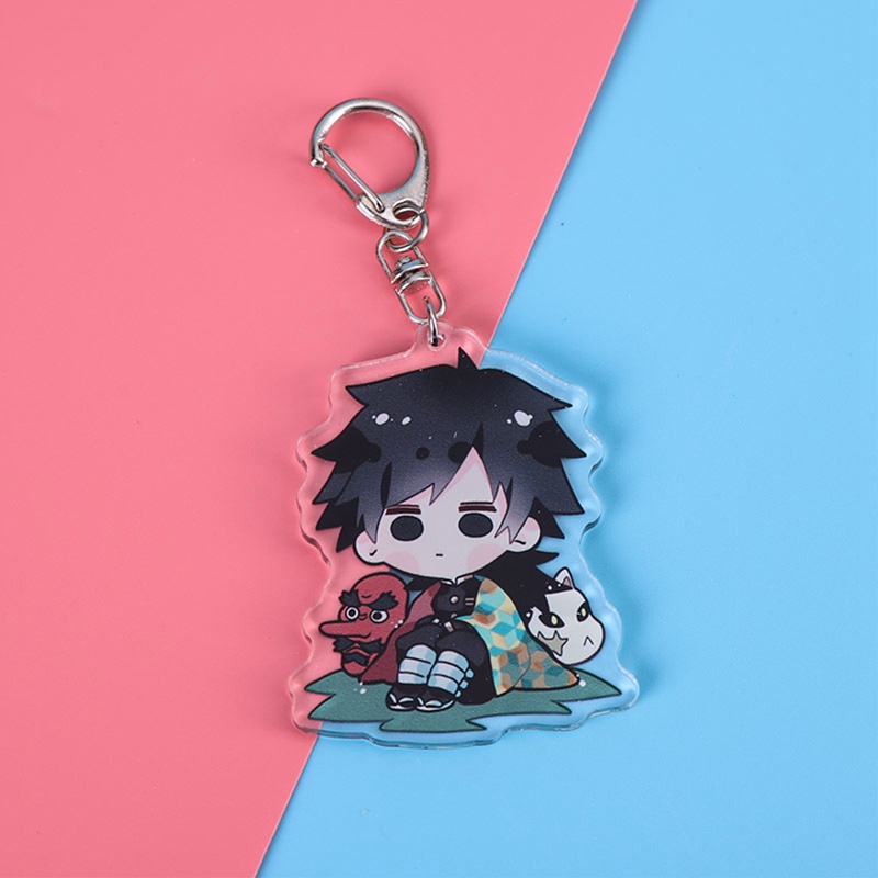 Móc Chìa Khóa Bằng Acrylic Hình Nhân Vật Rengoku Kyoujurou Kamado Nezuko Tanjirou