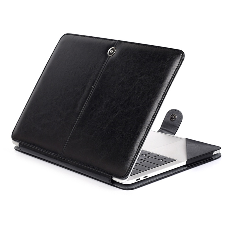 Bao Da PU Nắp Gập Thời Trang Sang Trọng Cho Macbook Pro 15 A1286 Retina A1398 A1707 A1990 Macbook Pro 16 A2141 16.2 inch A2485