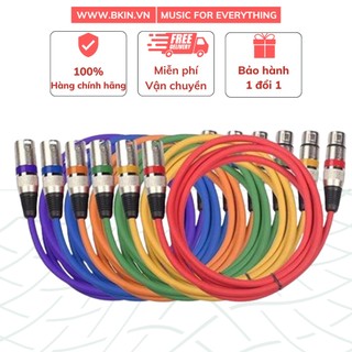 Dây micro thu âm canon XLR 7 màu