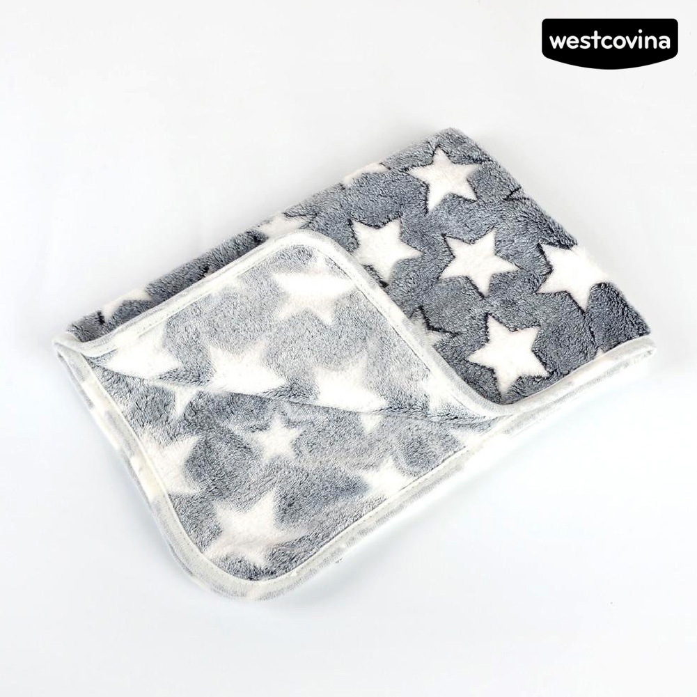 [Hot]♝Chăn Thoáng Khí In Họa Tiết Ngôi Sao / Hình Chữ Nhật Cho Thú Cưng