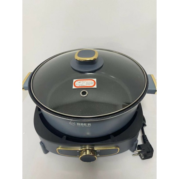 Lẩu điện đa năng Arber bảo hành 12 tháng 6l màu xanh than