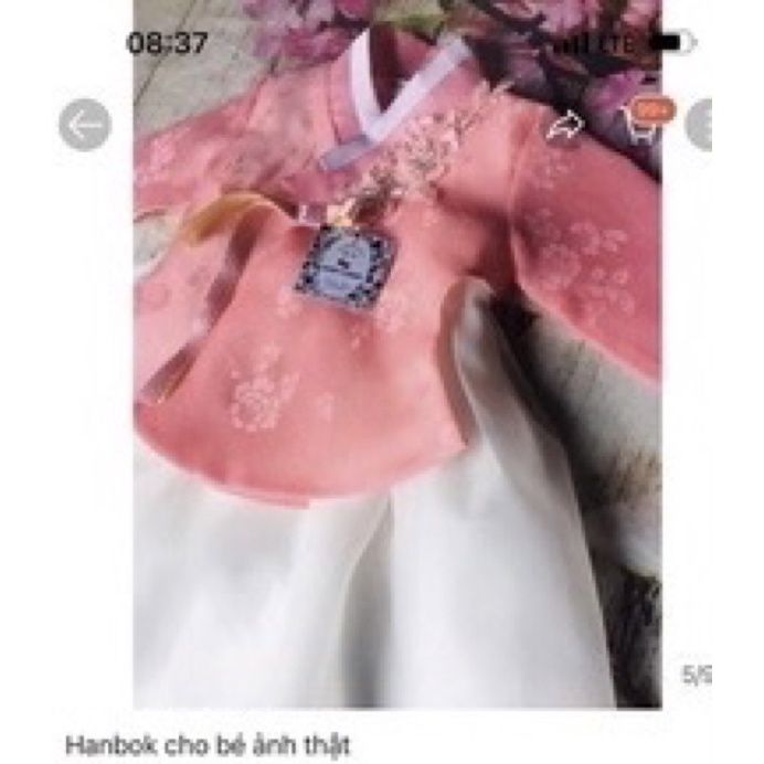hanbok cho bé( ảnh thật)