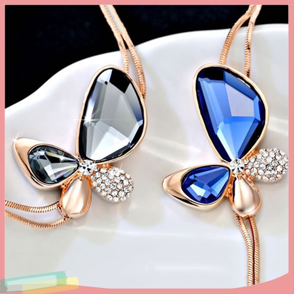 Vòng Cổ Mặt Bướm Đính Đá Thời Trang