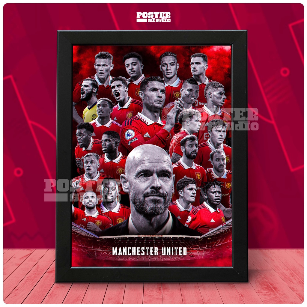 Poster, khung tranh trang trí MANCHESTER UNITED 2022 (bao gồm Poster và khung Composite)