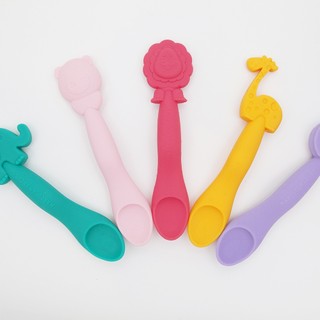 Thìa Ăn Dặm Silicon Cho Bé Marcus & Marcus, Từ 6 Tháng - Pokey