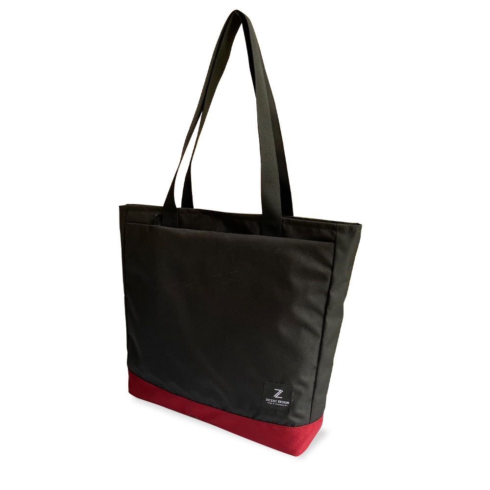 Túi Tote Polie vải PVC size lớn đựng vừa laptop | Ziczac Design
