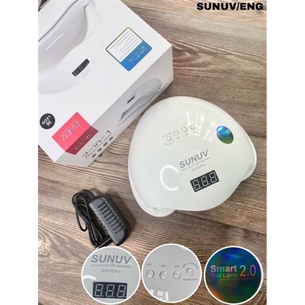 Máy hơ gel Sun 5 Plus chính hãng 48W đèn hơ sơn móng tay nhanh khô