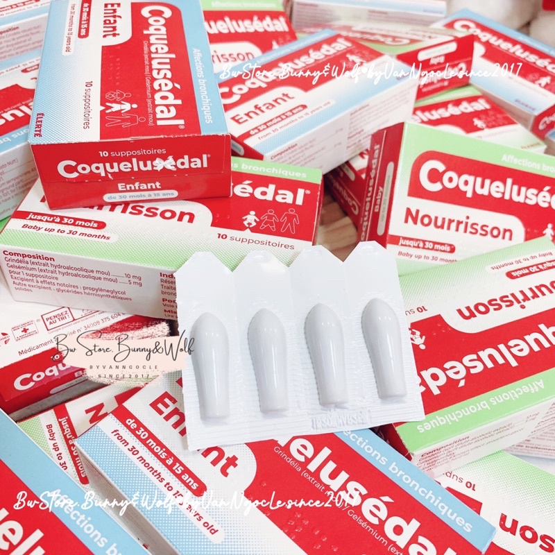 Viên Đặt HM Giảm Ho COQUELUSÉDAL Nourrisson / Enfant nội địa Pháp cho bé [ Hàng Air Đủ Bill - BW Store ]
