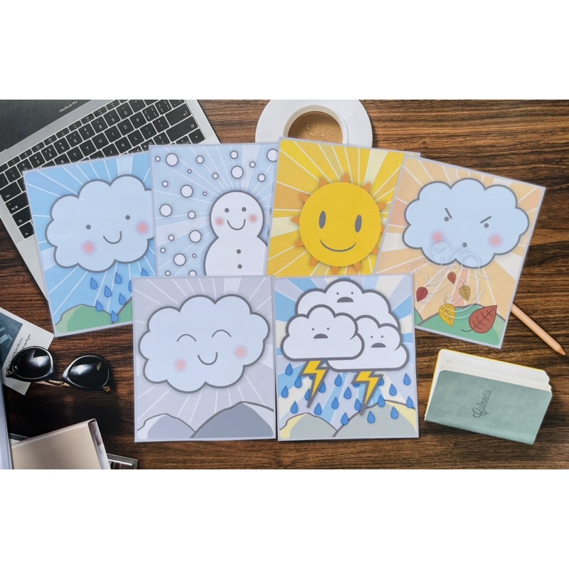 WEATHER FLASHCARDS - Bộ thẻ tiếng anh chủ đề thời tiết
