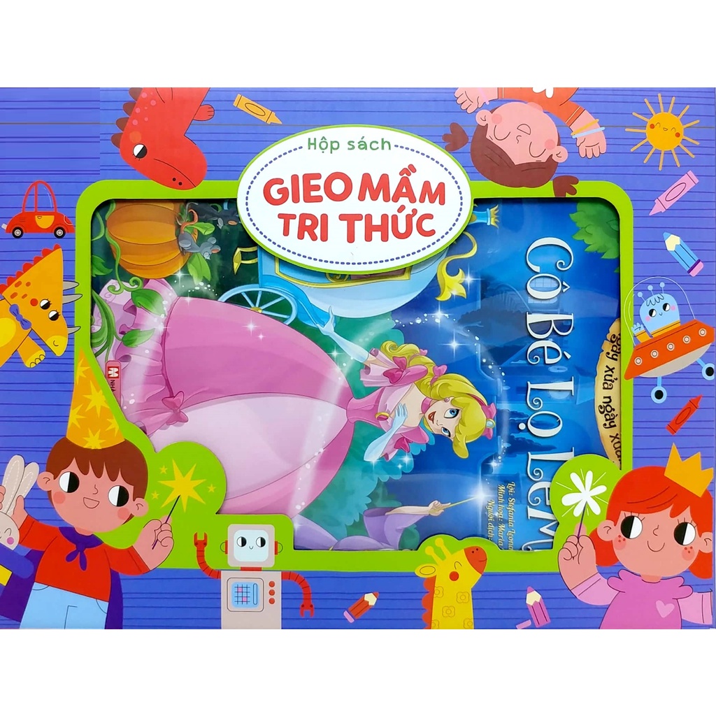Sách - Box Set Gieo Mầm Tri Thức 10: Văn Học Kinh Điển Đi Cùng Tuổi Thơ (Bộ 5 Cuốn)