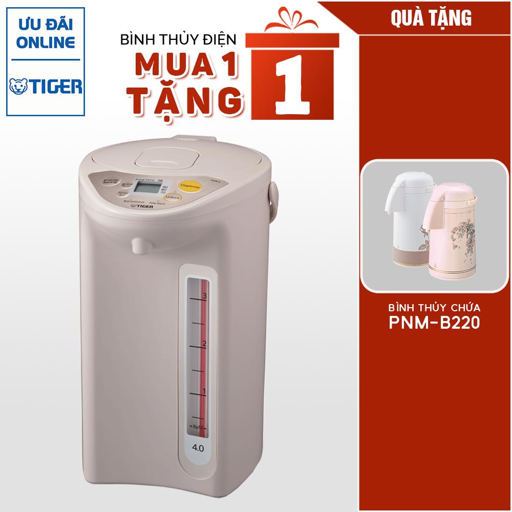 Bình thủy điện tử Tiger PDR-S40W (4.0L) Tặng 1 Bình Thủy chứa Tiger PNM-B220