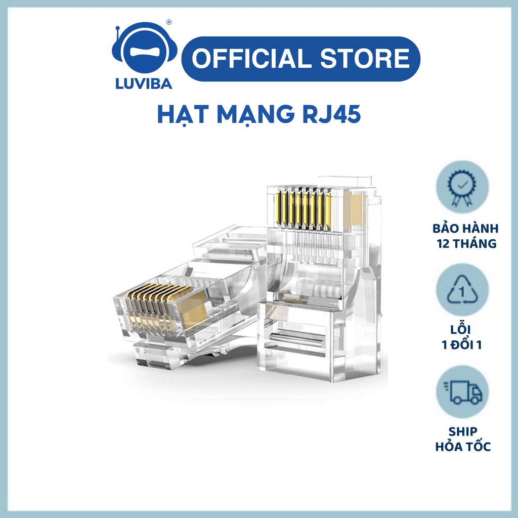 Hạt mạng RJ45 Cat6 cat5e amp commscope LUVIBA RJ02