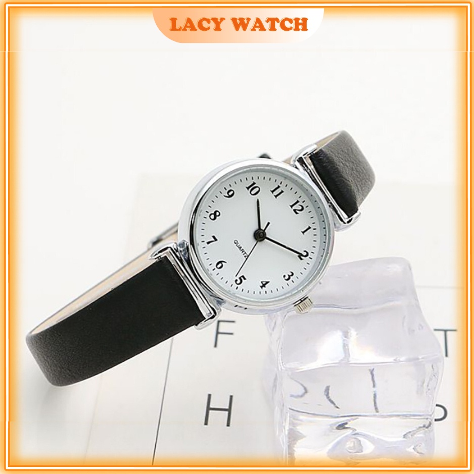 Đồng hồ nữ chính hãng đeo tay dây da đẹp giá rẻ mặt nhỏ LaCy Watch DHJI0021