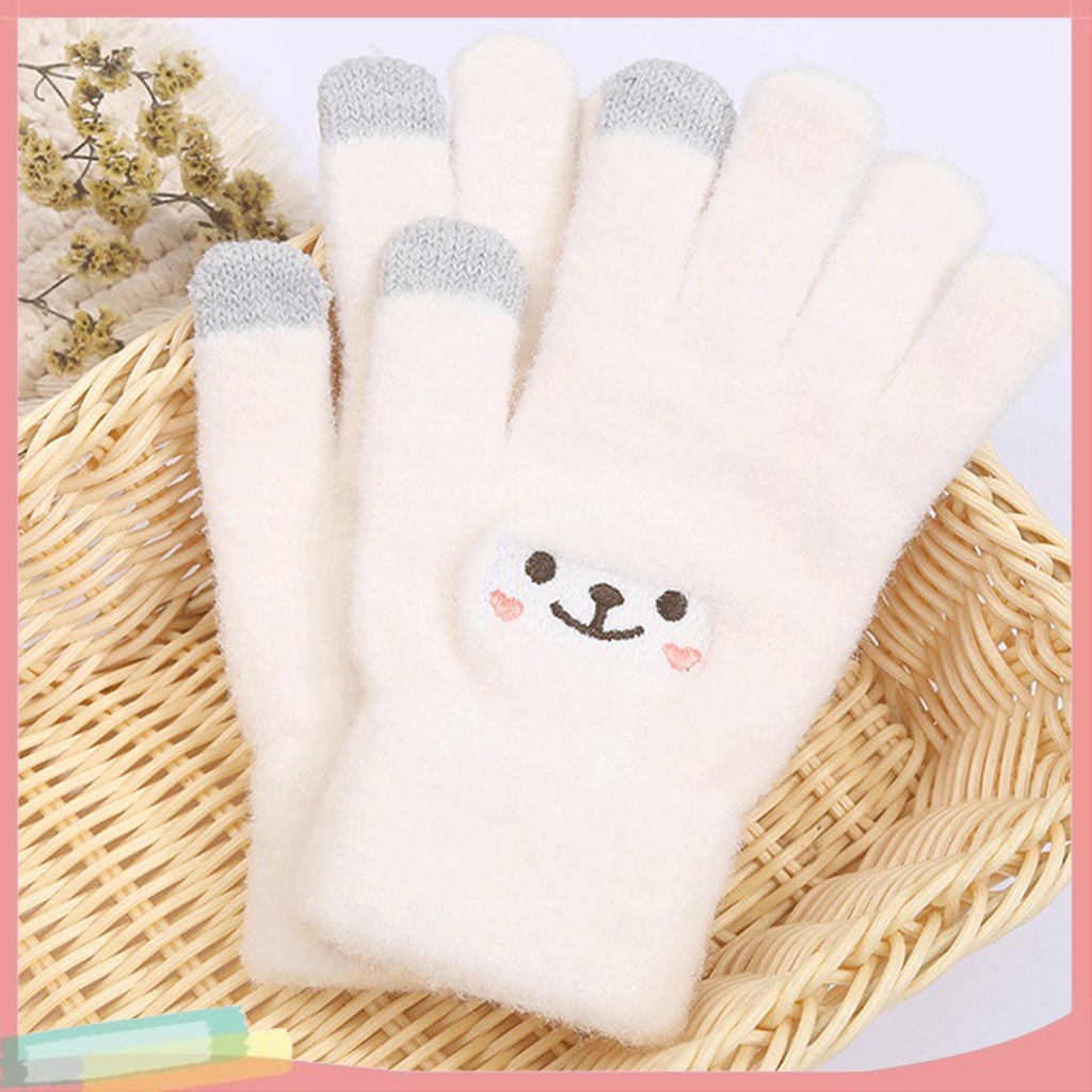 1 Đôi Găng Tay Trượt Tuyết Cảm Ứng Thân Thiện Với Da Chống Lạnh Mềm Mại