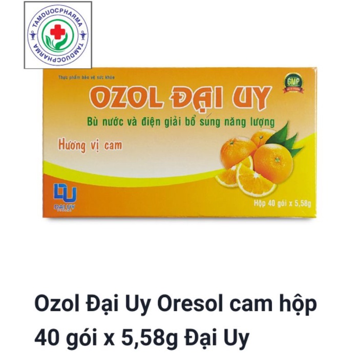Bù nước điện giải, bù muối Orezol vị cam hộp 40 gói