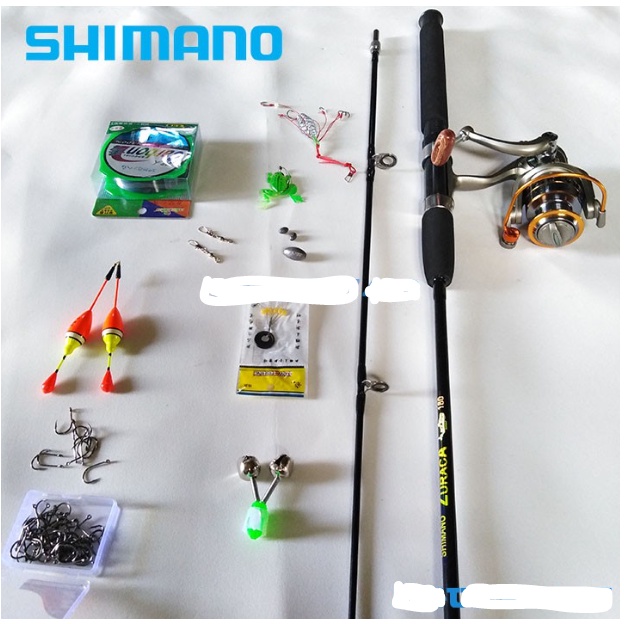 Bộ cần câu shimano 2 khúc 2m7 ,máy lc 7000 kèm trọn bộ phụ kiện (rẻ vô địch)