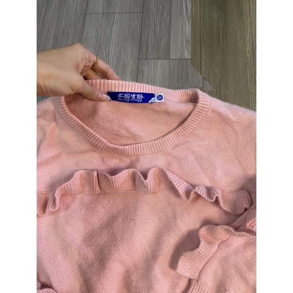 2hand áo len hồng 185
