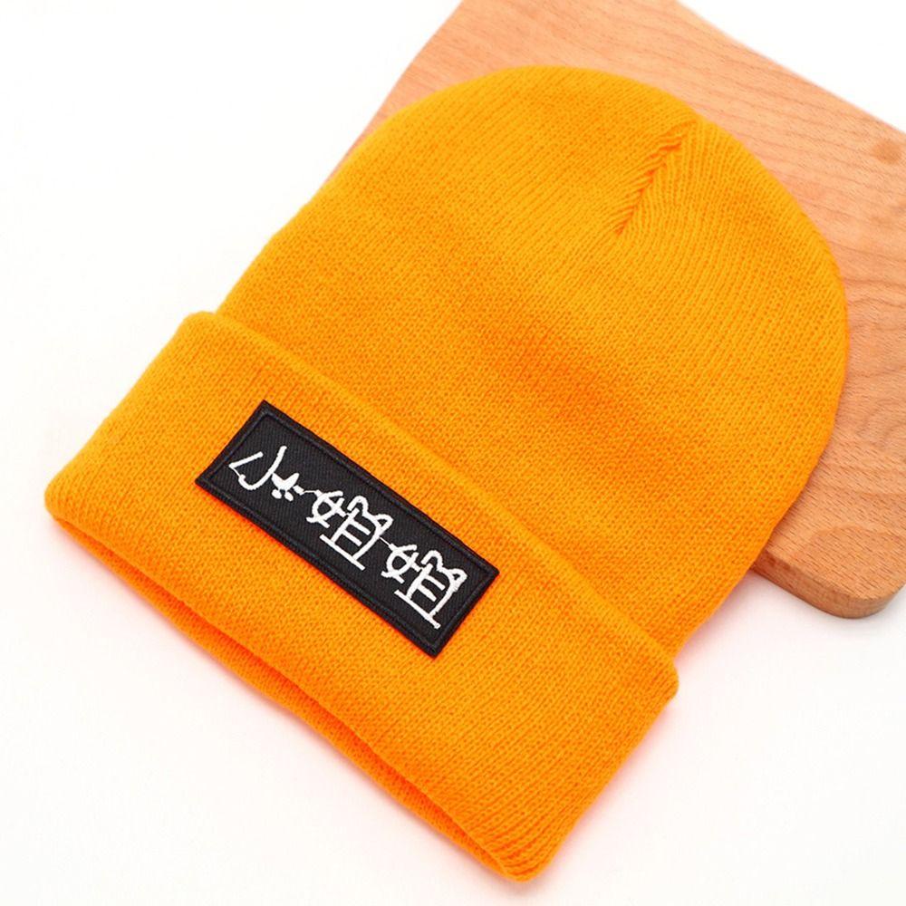 Mũ Beanie Dệt Kim Màu Trơn Dễ Thương Cho Nữ