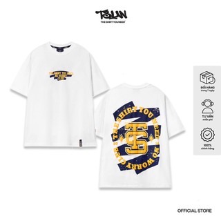Áo thun tsun fancy - in nổi - - trắng