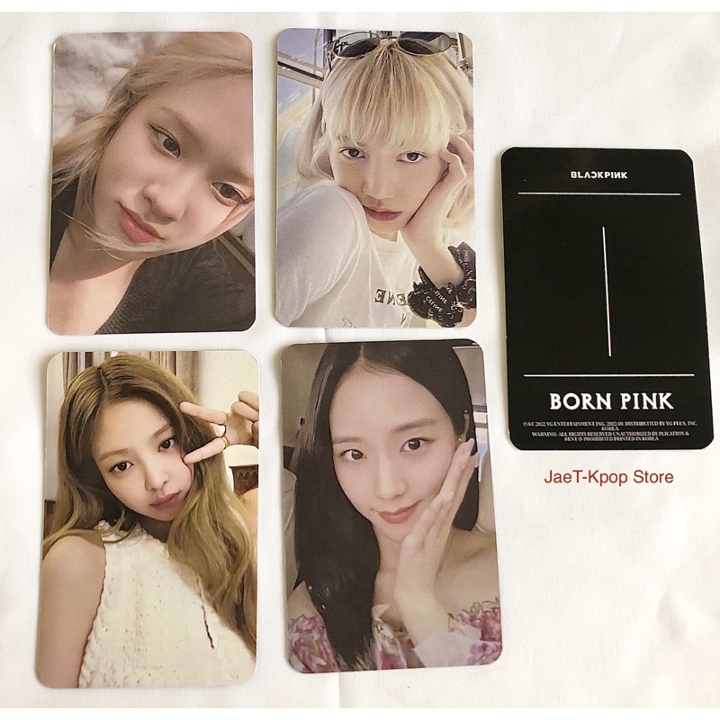 Ảnh Card Blackpink Born Pink ver Black | Card Jisoo Rosé Jennie Lisa