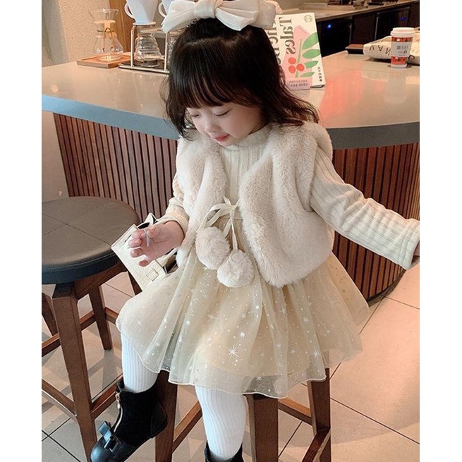 Váy bé gái lót lông